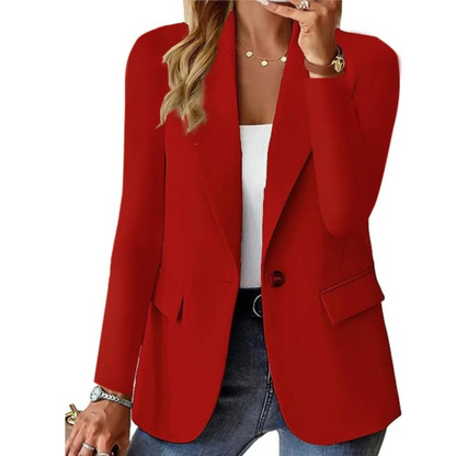 Chaussures pour femmes ne conviennent pas, corrigé : Blazer femme manches longues élégant boucle automne