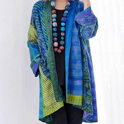 Kimono veste style bohème léger design patchwork
