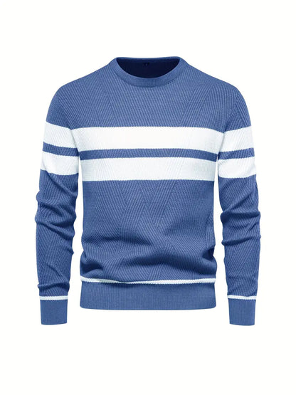 Pull-over homme motif rayé moderne