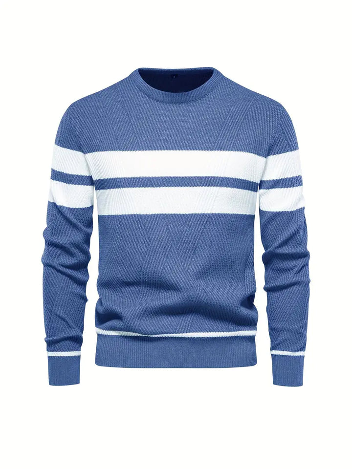 Pull-over homme motif rayé moderne
