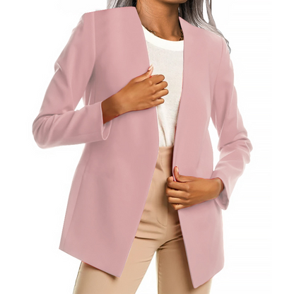 Blazer décontracté pour femme, devant ouvert