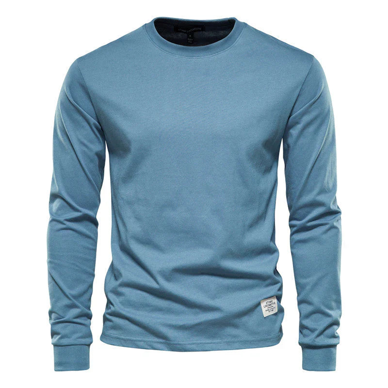 Chemise décontractée confortable à manches longues pour hommes