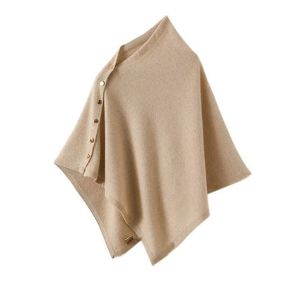 Poncho femme élégant asymétrique drapé