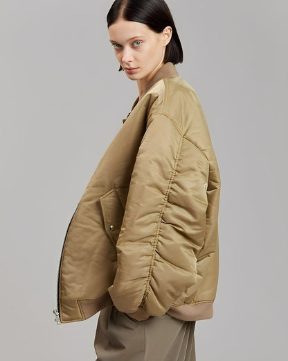 Blouson Bomber Femme Moderne Style Oversize