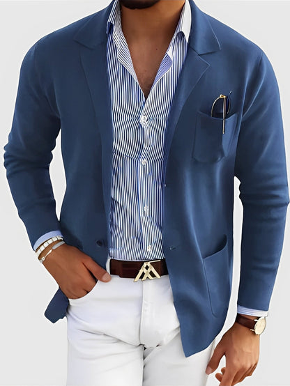Blazer ajusté élégant pour homme avec poches