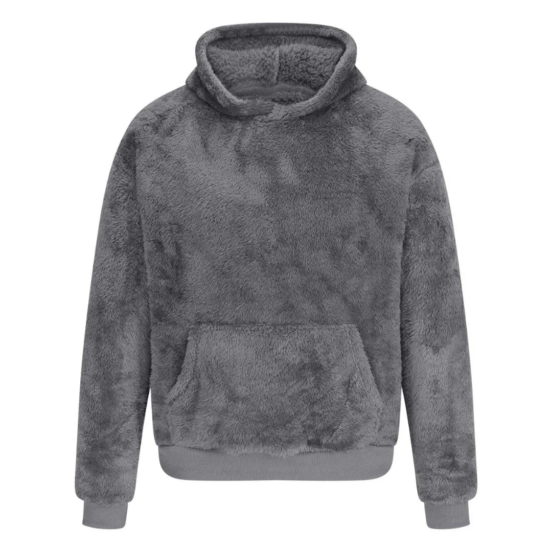 Pull en molleton doux à capuche