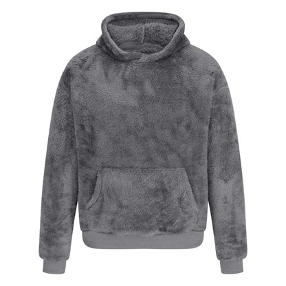Pull en molleton doux à capuche