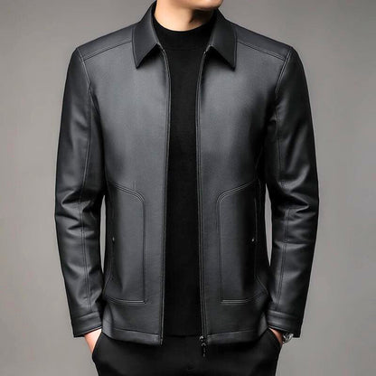 Blouson en cuir élégant pour femme