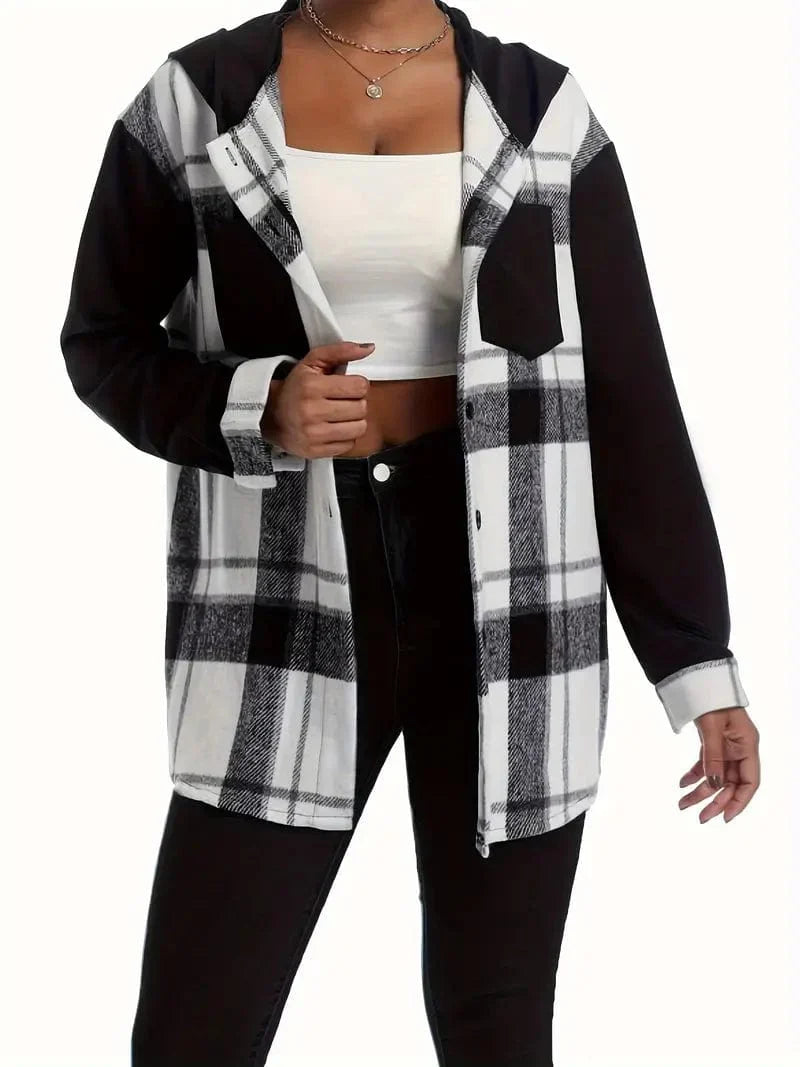Kapuzenjacke Warm Winterlich Trendy - IdealeKleiden