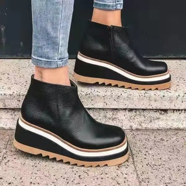 Bottes en cuir confortables pour des pieds sains