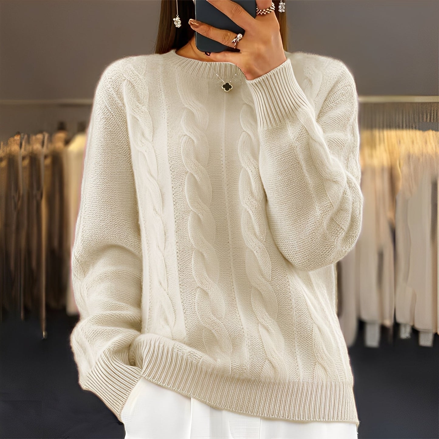 Pull élégant pour femme Mode intemporelle