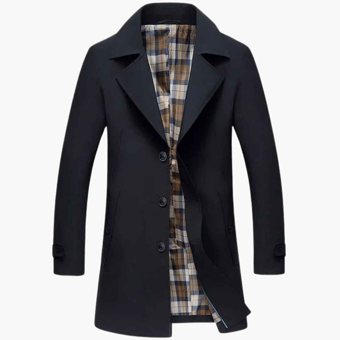 Trench-coat homme robuste imperméable design moderne