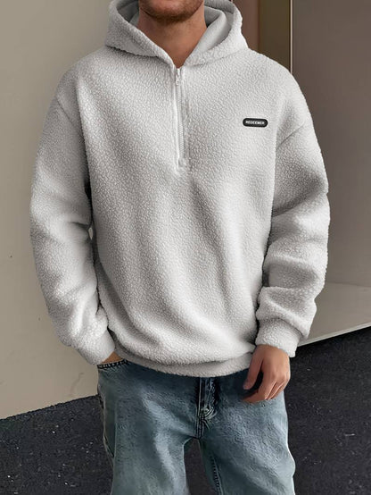 Sweat à capuche élégant pour homme avec fourrure