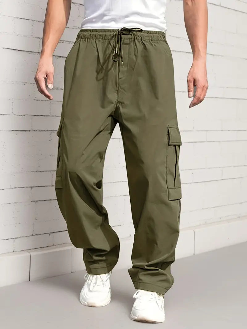 Pantalon cargo homme confortable printemps