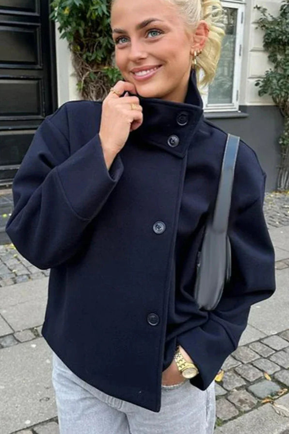 Manteau en laine Design élégant Col à revers