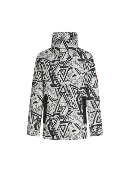 Doudoune homme à motif géométrique