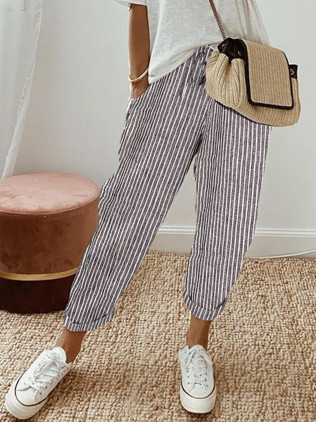 Helga | Pantalon en lin élégant été