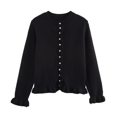 Cardigan chic pour femme avec boutons