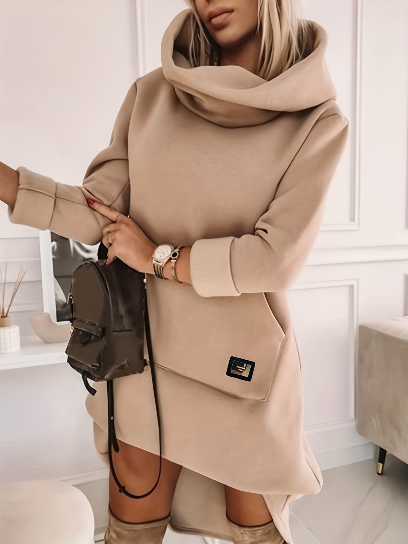 Robe sweat à capuche Confortable Sportive