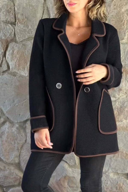 Veste élégante pour homme, double face, en laine