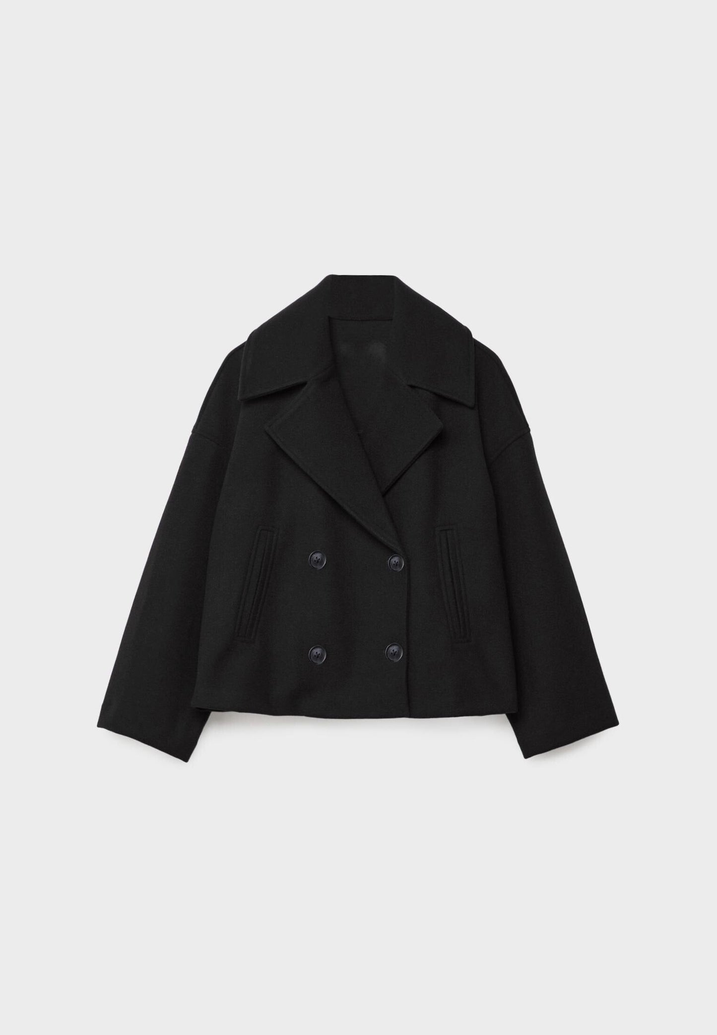 Manteau d'hiver élégant pour femme, coupe courte classique