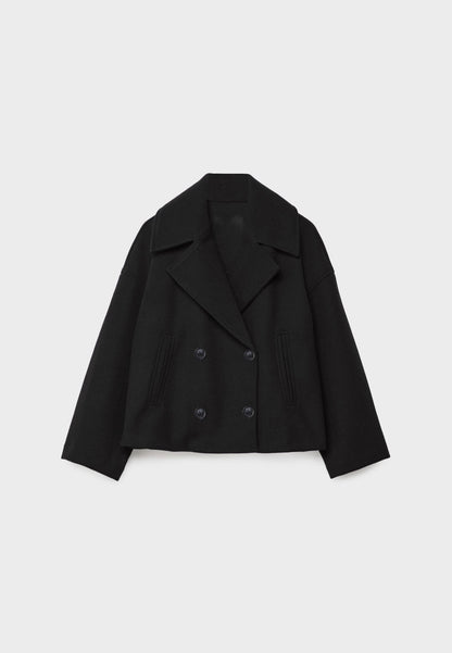 Manteau d'hiver élégant pour femme, coupe courte classique