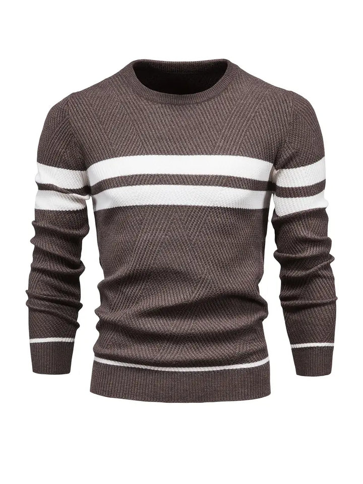 Pull-over homme motif rayé moderne