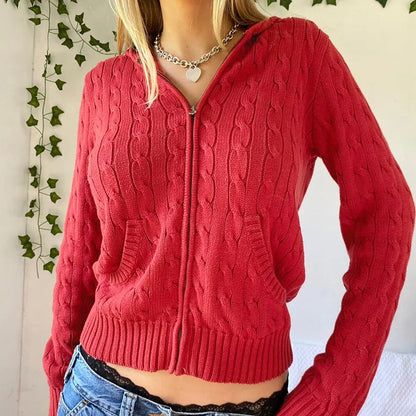 Sweat à capuche douillet avec boutons