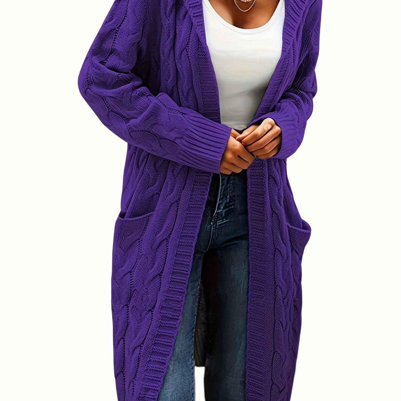 Veste à capuche femme longue élégante