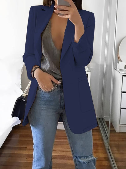 Blazer élégant à manches longues pour femme