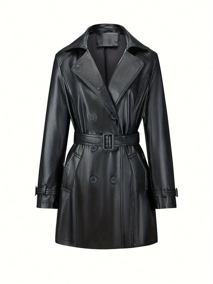 Manteau élégant pour femme style vintage à manches longues