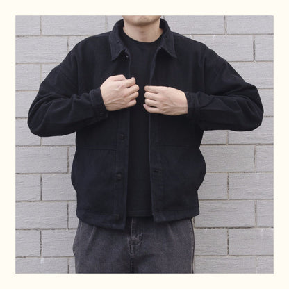 Herren Freizeitjacke Modern Button-Down Stil - IdealeKleiden