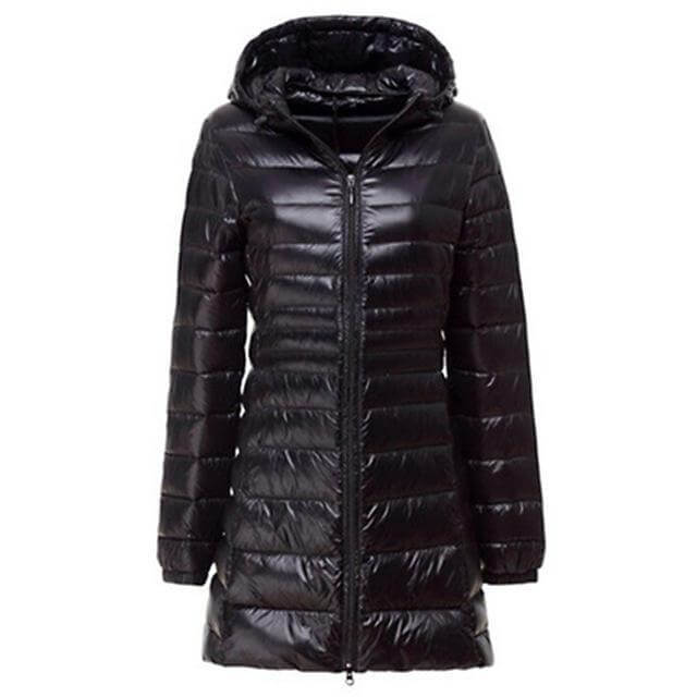 Damen Daunenparka Leicht &amp; Warm - IdealeKleiden