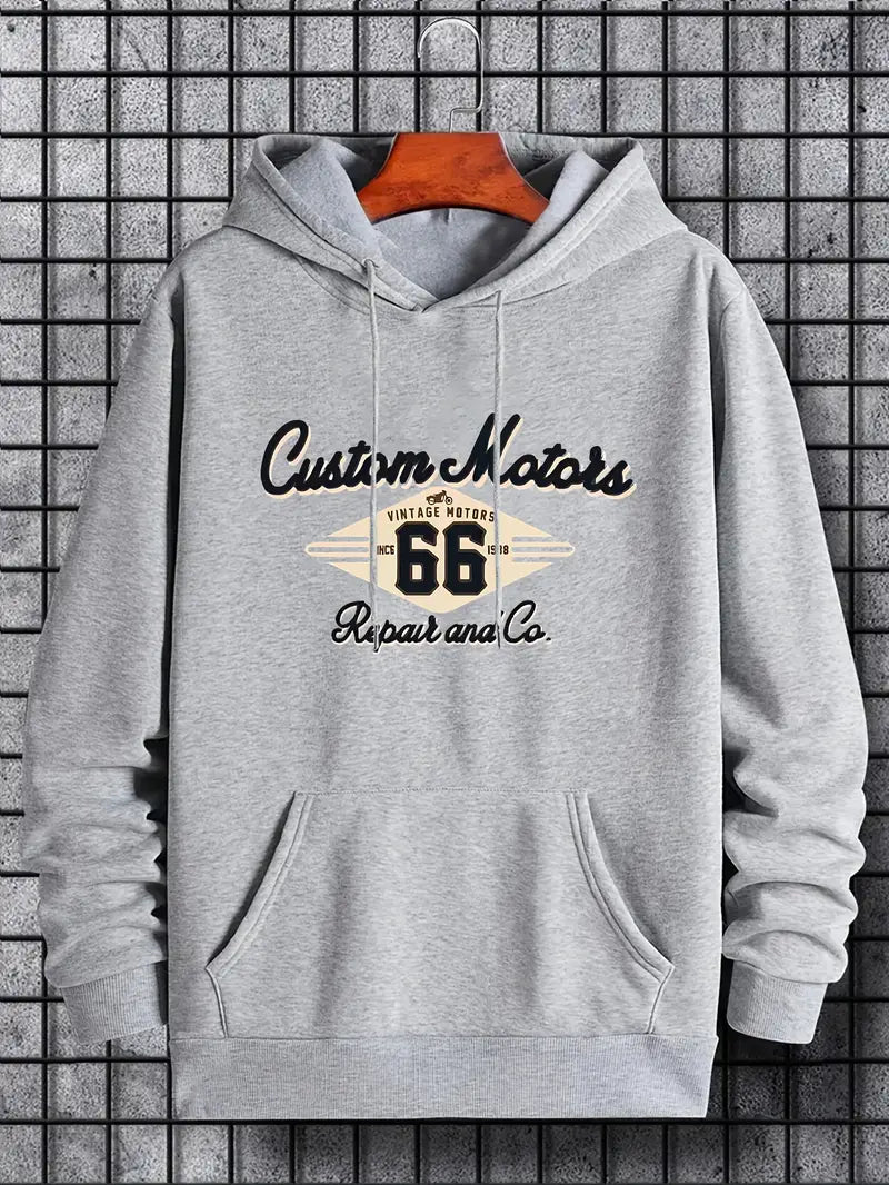 Sweat à capuche rétro homme style vintage