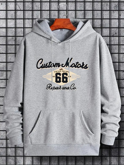 Sweat à capuche rétro homme style vintage