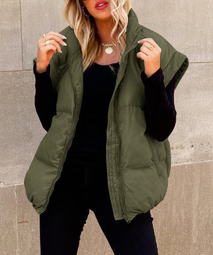 Gilet d'été matelassé sans manches pour femme