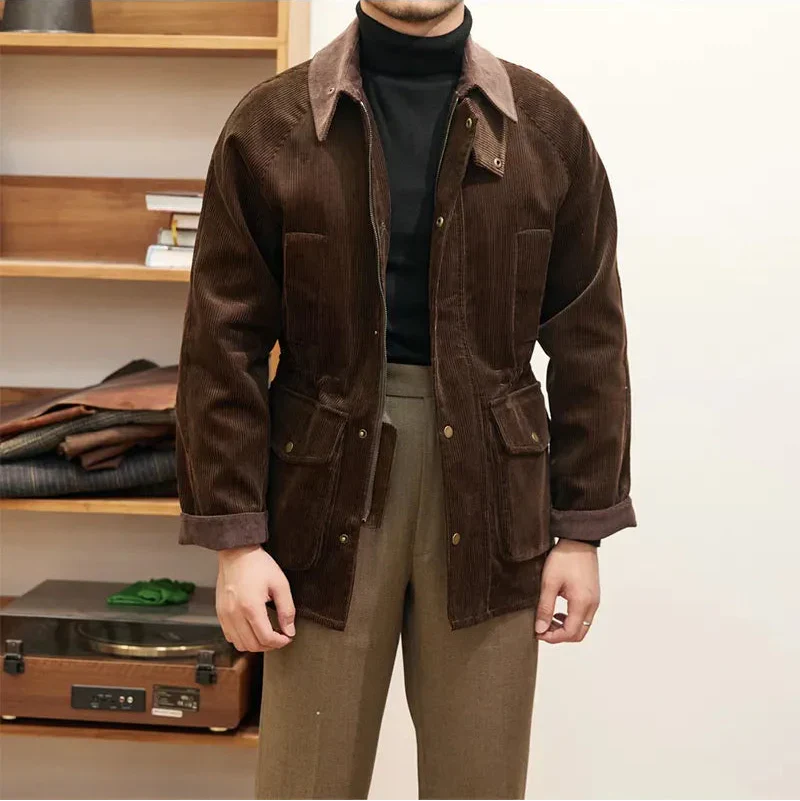 Veste homme en velours côtelé Chic Automne Qualité Luxe