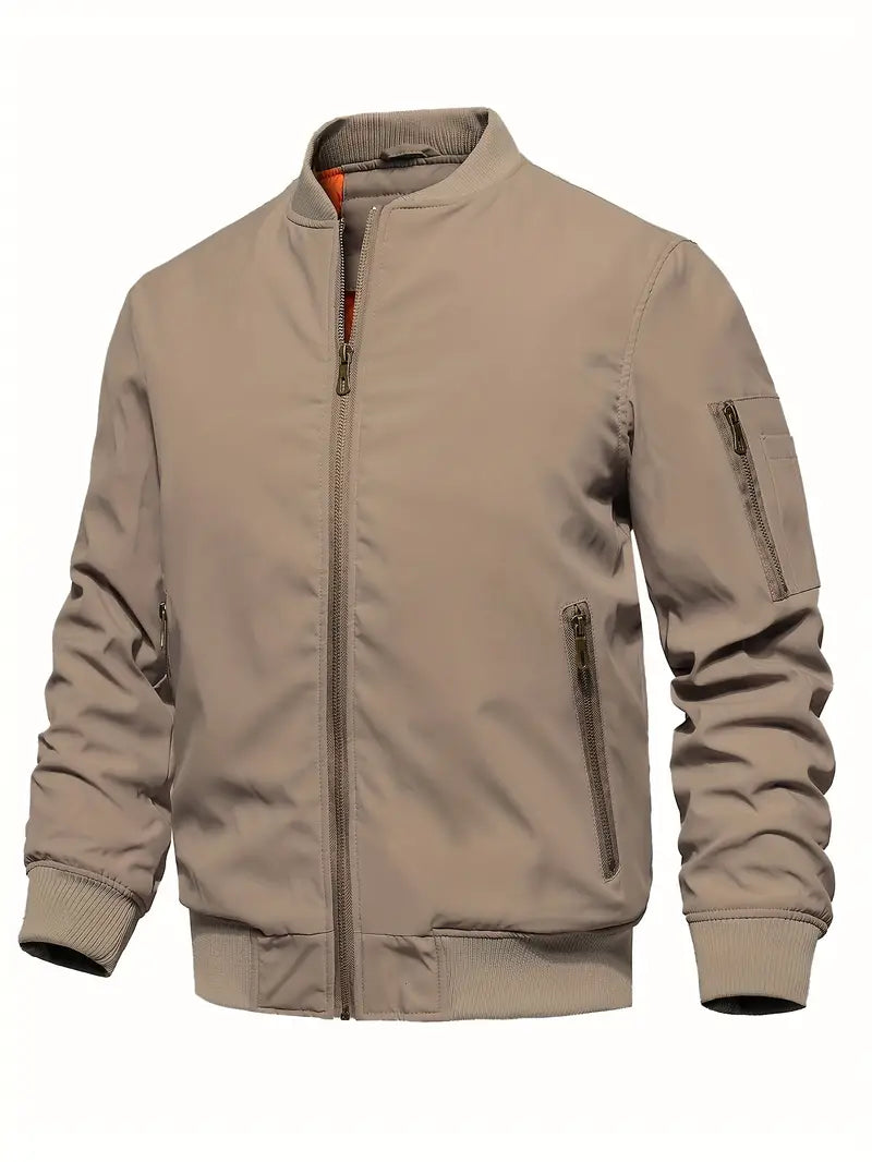 Blouson aviateur homme élégant aspect cuir