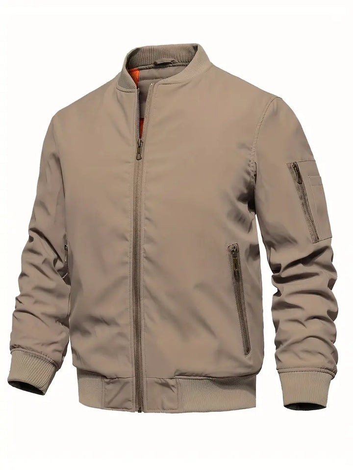 Blouson aviateur homme élégant aspect cuir
