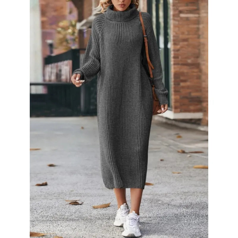 Robe pull douce et confortable pour femme