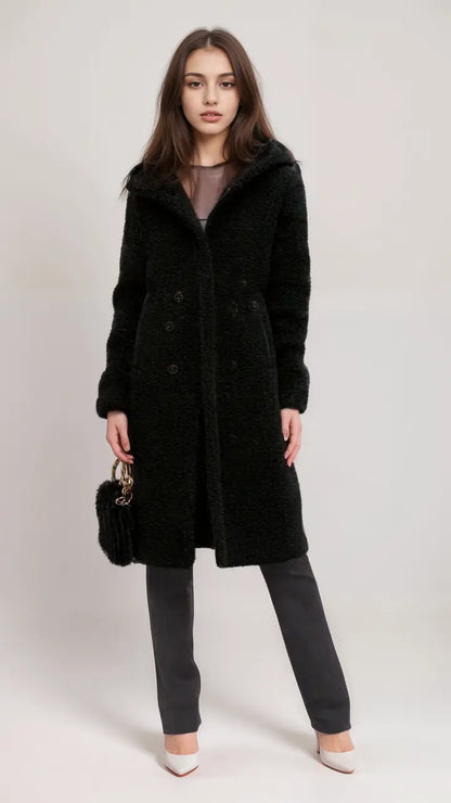 Veste Teddy femme courte douce et douillette