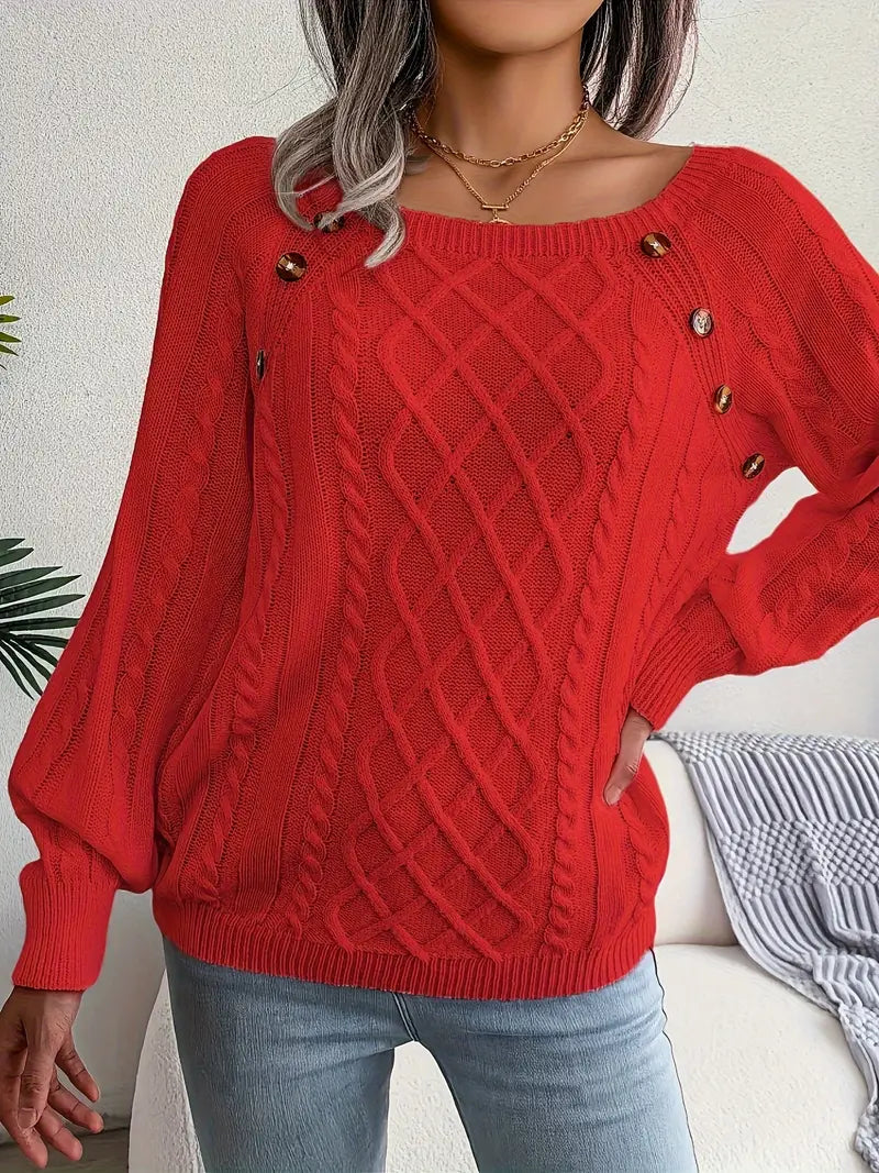 Pull rond décontracté pour femme