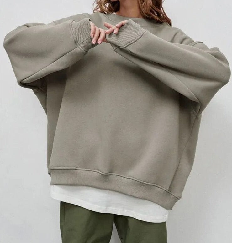 Übergroßer Strickpullover Gemütlich Oversized - IdealeKleiden