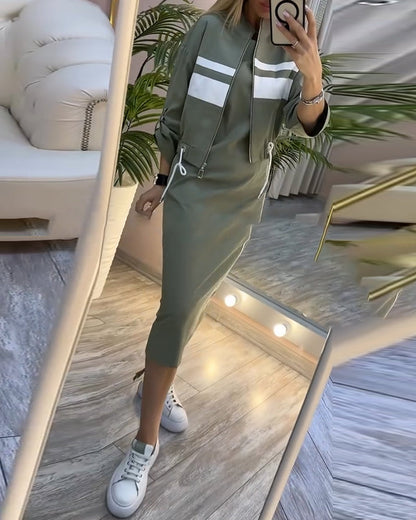 Robe d'été sans manches pour femme effet veste