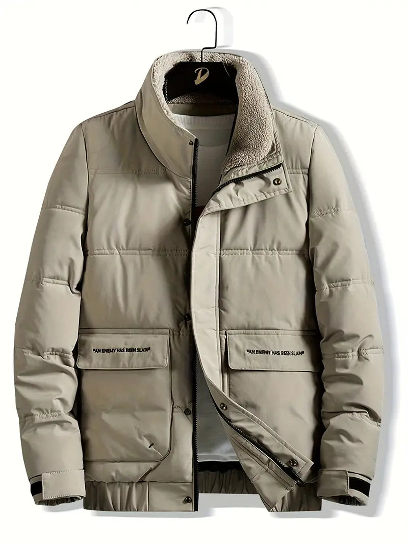 Veste élégante pour homme avec col et fermeture éclair