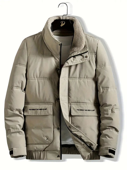 Veste élégante pour homme avec col et fermeture éclair