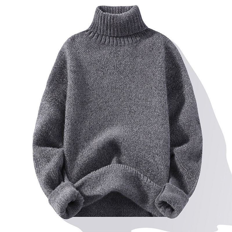 Robe en maille douce à col roulé