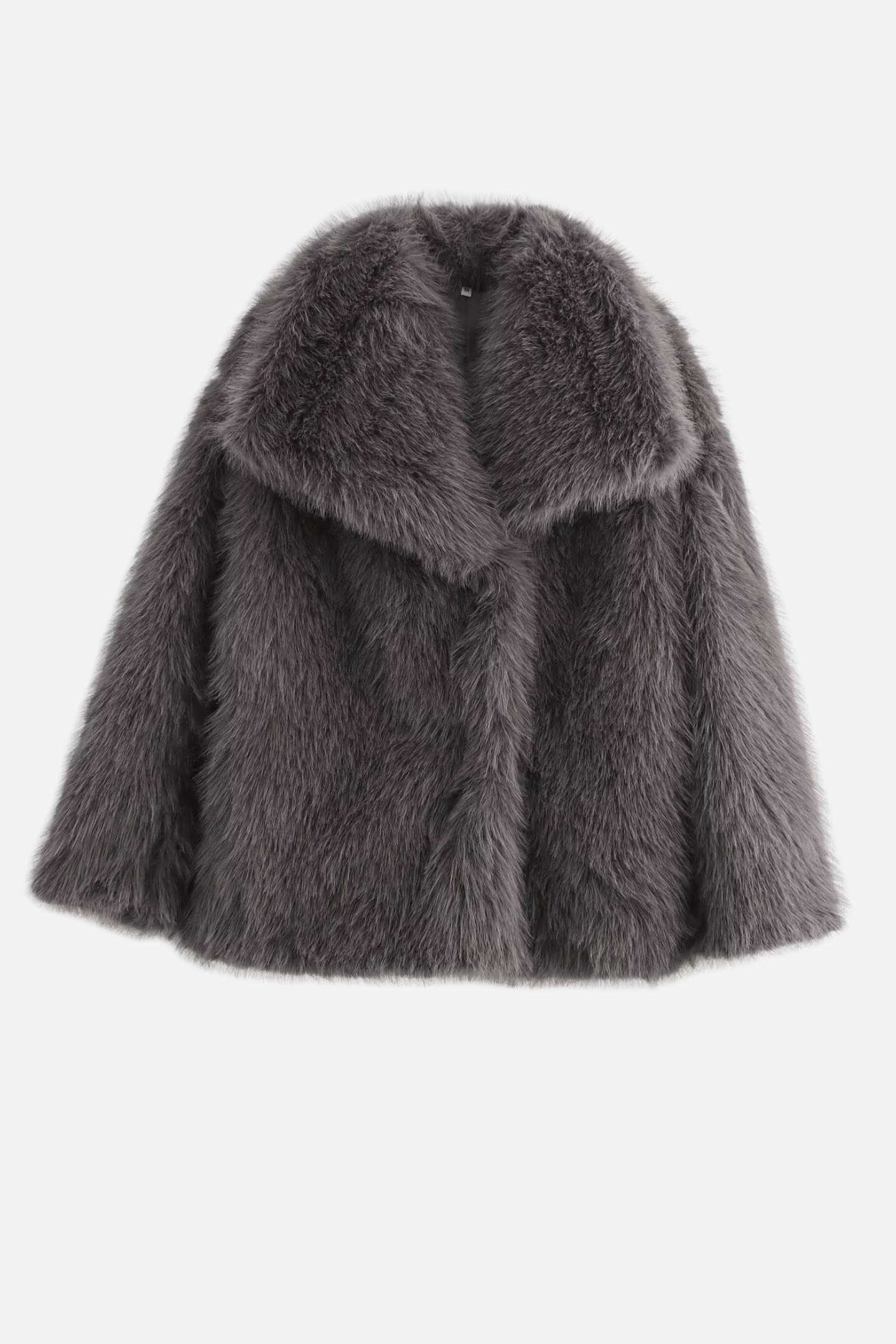 Veste chic en fausse fourrure Col châle