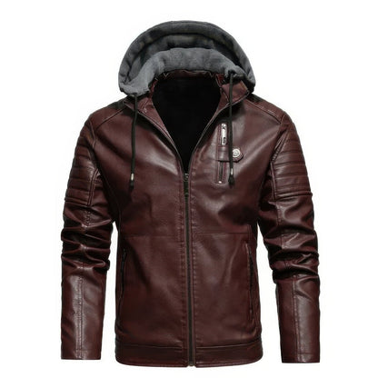 Veste d'hiver homme à capuche chaude de luxe