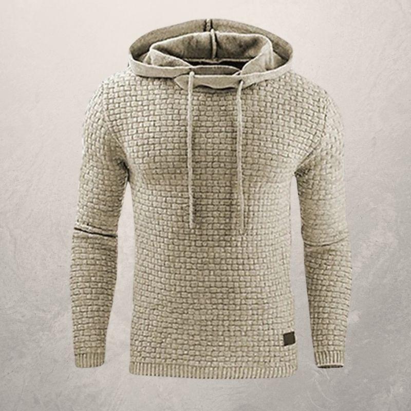 Sweat à capuche femme coupe slim doux motif à carreaux manches longues